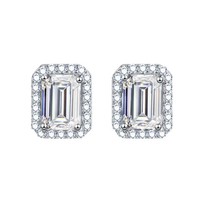 Mary Emerald Cut Earrings